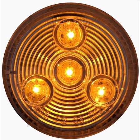 Optronics Clear Lens Yellow 2 Marker/Clearance Light, Grommet Mount 12V MCL55ACB